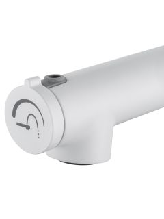 Смеситель для раковины Wonzon & Woghand WW-H1017-MW с функцией полоскания белый матовый